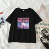 2PCS frauen Sommer Casual Anzug Comic Kurzen ärmeln T-shirt + Lose Hosen Zwei-stück Sets Student breite bein Hosen Anzug