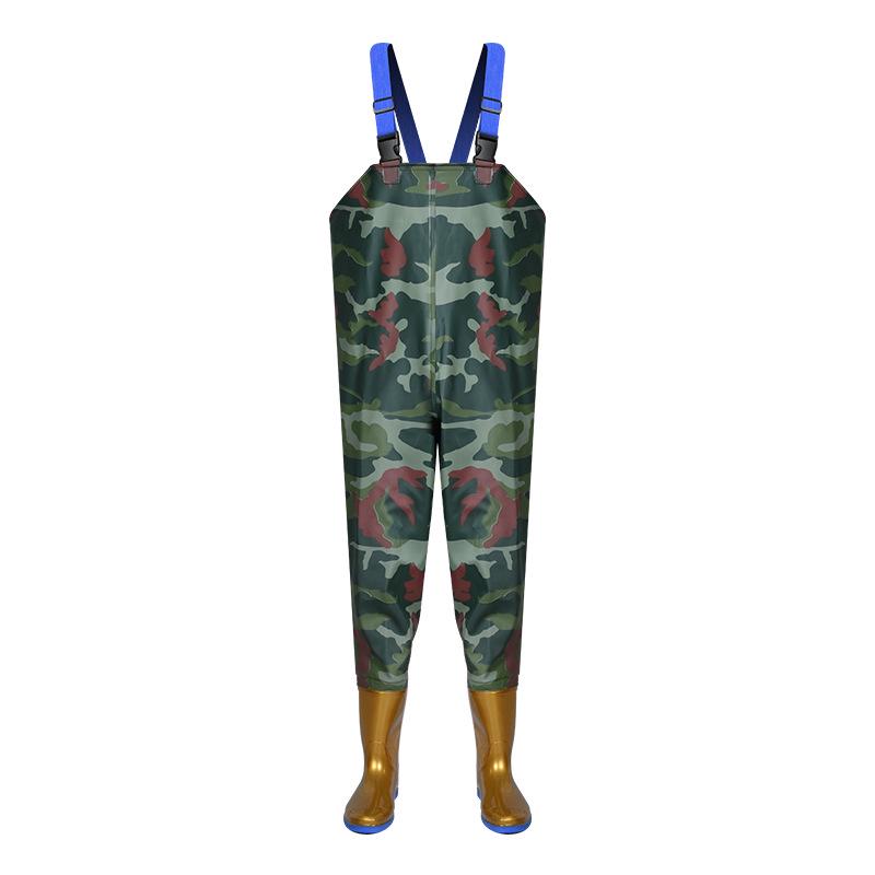 Waterproof Wear-Resistant Fishing Waders with Non-Slip Boots
