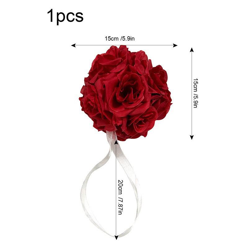 

Simulation Flower Rose Big Red Flower Ball, Fake Flower Ball Wedding Home Decoration Shopping Mall Ceiling Hanging Decoration