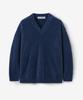 BLOND9 Soft Wing Yarn V-Neck Knit_Navy