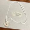 Bow Heart Pendant Necklace Irregular Sweater Chain Trendy Dopamine Color Necklace  Gifts