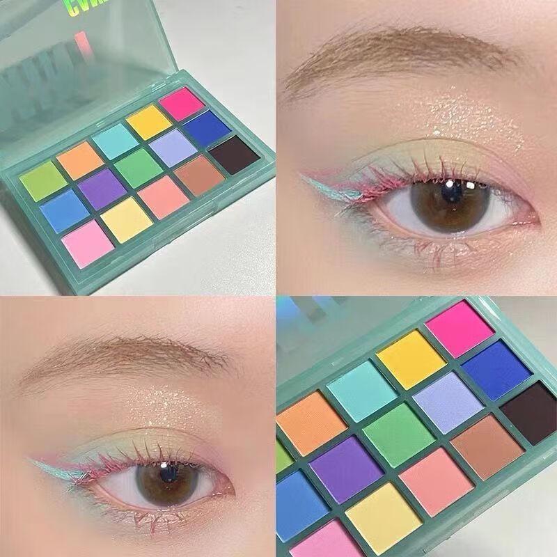 Dikalu Midsummer Macaron 15-Color Matte Eyeshadow Palette