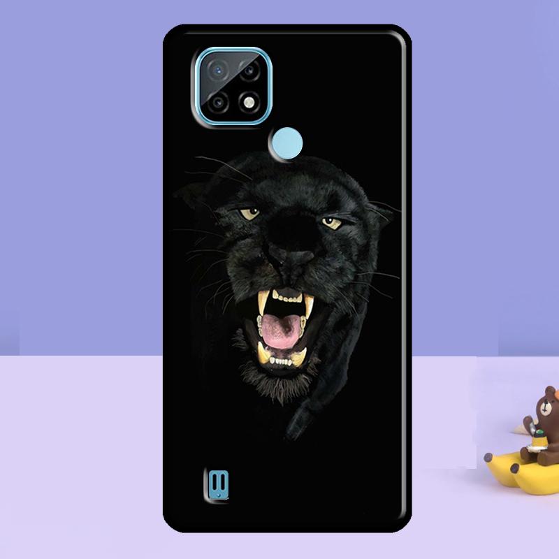 Animal Panther Case For Realme C75 C67 C61 C55 C53 C51 C35 C21Y C25S GT 7 Pro 6 6T 10 11 12 13 14 Pro Plus