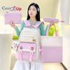Small Fresh, Large-capacity Junior High School Schoolbag, Women's Casual, Durable, Burden-reducing Backpack, 3-piece Set