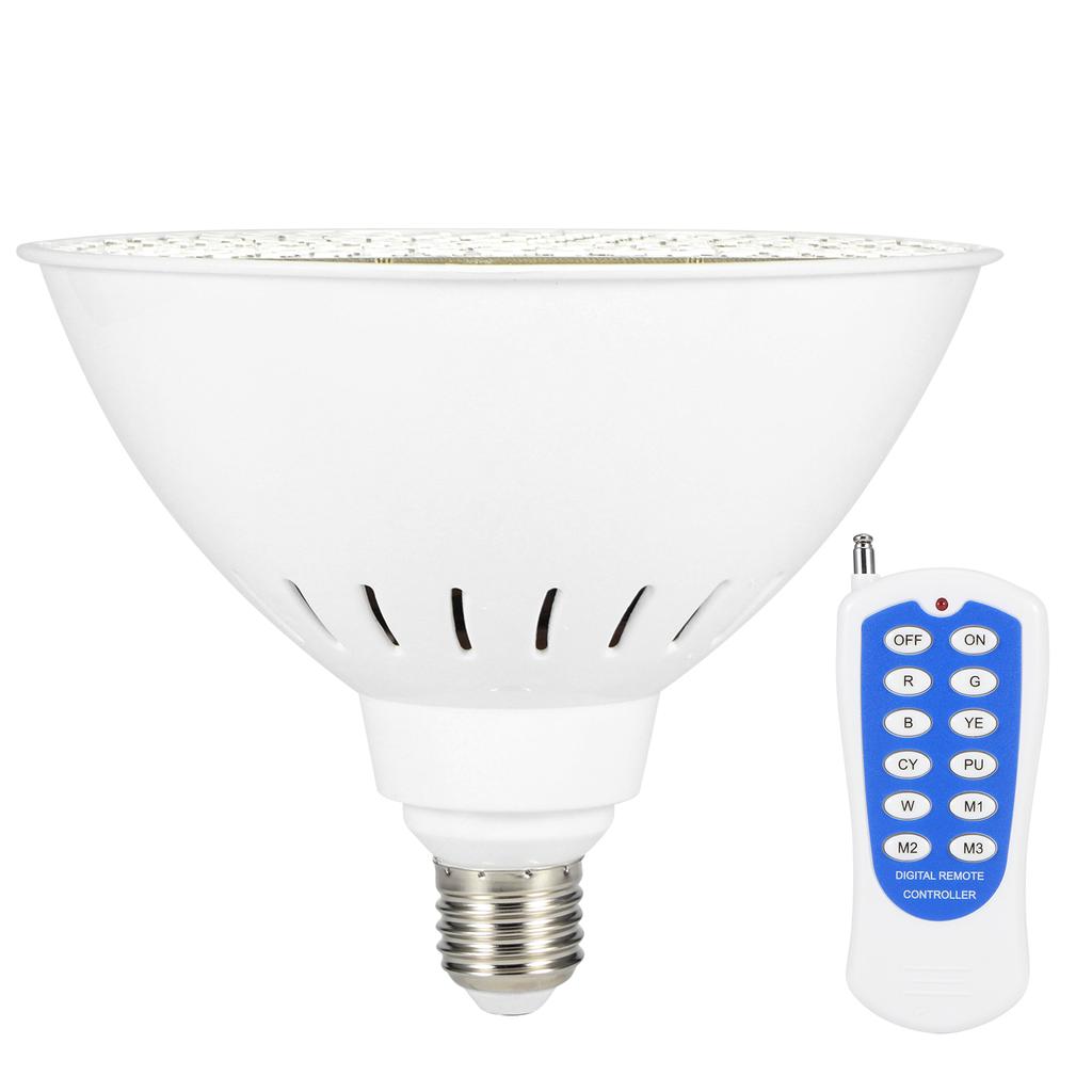 E27 LED Poolleuchte RGB Glühbirne Unterwasserlampe mit Fernbedienung für Schwimmbadleuchtenfassung