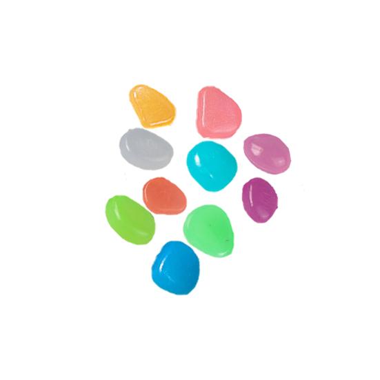 Luminous Pebbles Glow in The Dark Garden Stones Night Guide Outdoor Decorative Rocks for Pathways Fish Tanks Aquariums Backyard Landscaping Decor