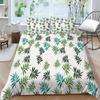 Rodinné povlečení Jednolůžko Jednolůžko v plné velikosti Rostlinný tisk Série Povlečení Vzor listů Povlak na polštář a povlak na přikrývku Pratelná domácí dekorace