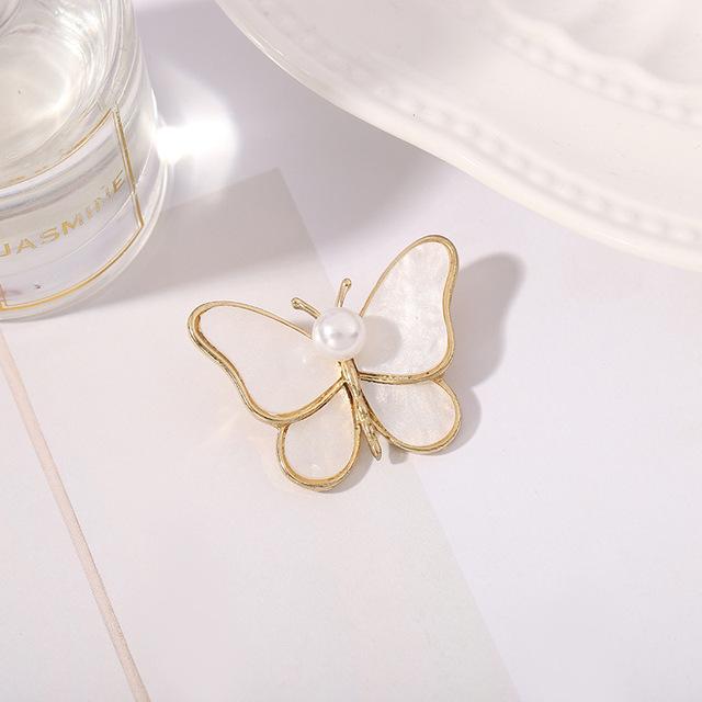 Classic Small Suit Pin Butterfly Ginkgo Rose Peony Flower Creative Temperament Brooch