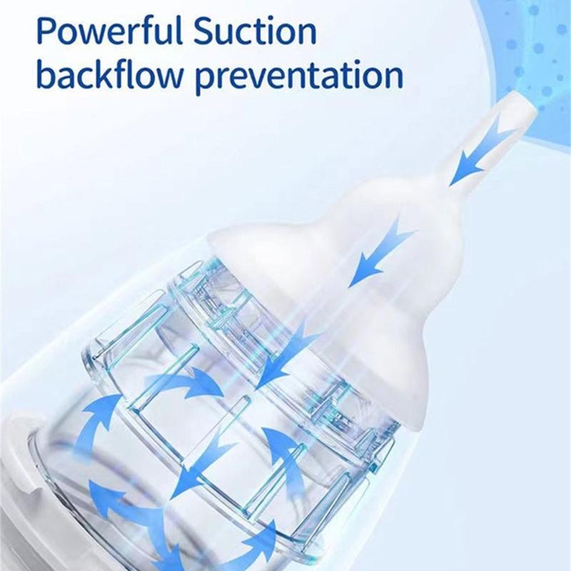 Baby Nose Sucker Set Electric Suction with 3 Gentle Tip Electric Nose Suction Device Gentle Nasal Aspiration for Infant