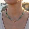 Exquisite Design Necklace Stone Beads Colorful Beaded Choker Boho Summer
