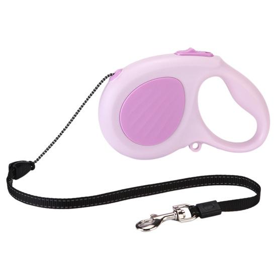 Retractable Dog Leash 16Ft Heavy Duty Nylon Rope Tangle-free Pet Leash Reflective Dog Leash with Handle One Button Control for Small Medium Dogs Walks