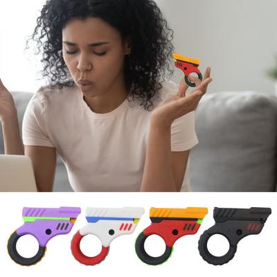 Kids Spinner Fidget Toy Stress Anxiety Relief Push Flip Cover Spinning Finger Flexibility Training EDC Decompression Toy Adults Children Gift