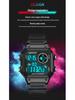 Sanda Men's Waterproof Digital Sports Watch - Luminous Square Outdoor Fashion Watch for Students