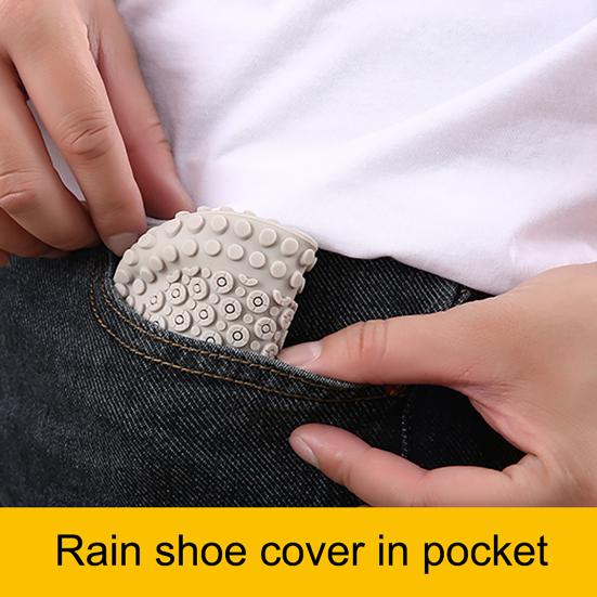 1 Paar wasserdichte Regenschuhüberzieher, rutschfeste Silikon-Wiederverwendbare Überschuhe für Damen und Herren, Reise, Outdoor, Regendichter Stiefel-Schuhschutz