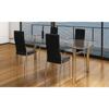 Day and Night - Day and Night Dining Chairs 4 Units Black Synthetic Leather