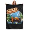 Coperta da Viaggio di Sopravvivenza Grizzly e Lemming Qualità Morbida Coperta Plaid Inverno Ragazze Ragazzi Soggiorno Moda Copriletto