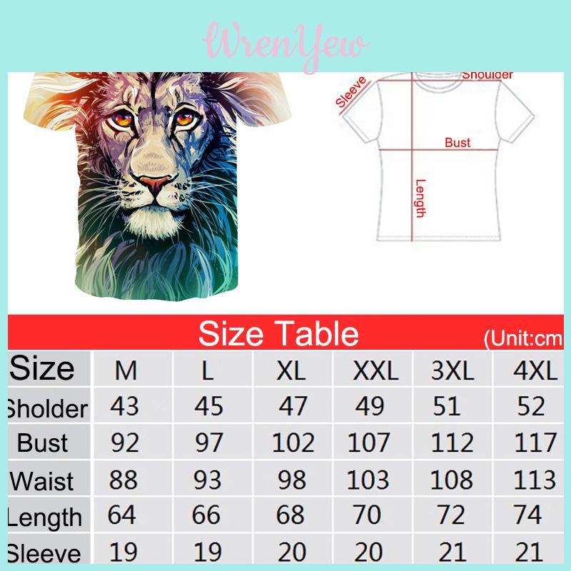 Premium Quality Lion Animal 3d Print T-shirt For Men And Women In All Sizes