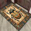 Vintage Beetle Design Rug for Boho Interiors | Floral Patterned Area Rugs | Unique Living Room Decor Skid resistant carpet