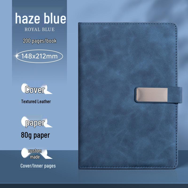 Custom Logo A5/B5 Leather Notebook Gift Set for Office Meetings