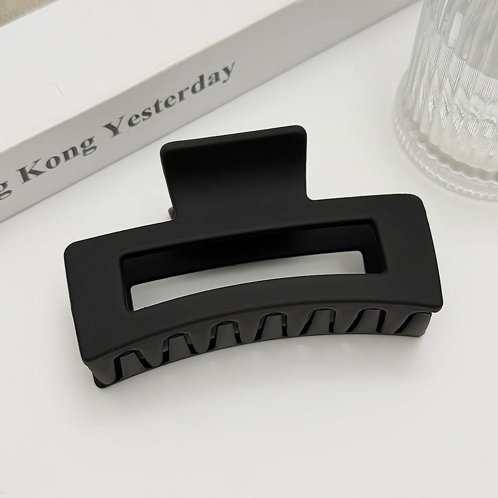 

Новый Универсальный Большой Квадратный Зажим для Волос - Модный Зажим-Акула для Повседневных Причесок 9*4.3 cm чёрный