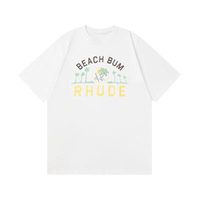 Fit 2026 Trendy Brand Rh American Ude High Street Logo Print Summer New Vintage Round Neck Shortsleeved Tshirt Unisex And Unisex