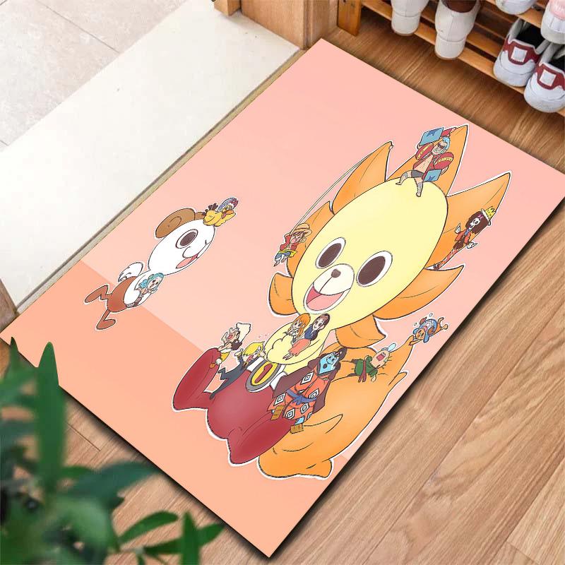 One Piece Jolly Roger Logo Carpet Rug For Living Room Bedroom Home Sofa Decoration,kids Play Nonslip Floor Mat