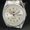 REFURBISHED SEIKO 5 AUTOMATIC 6309A JAPAN MENS VINTAGE SILVER WATCH a442428-4