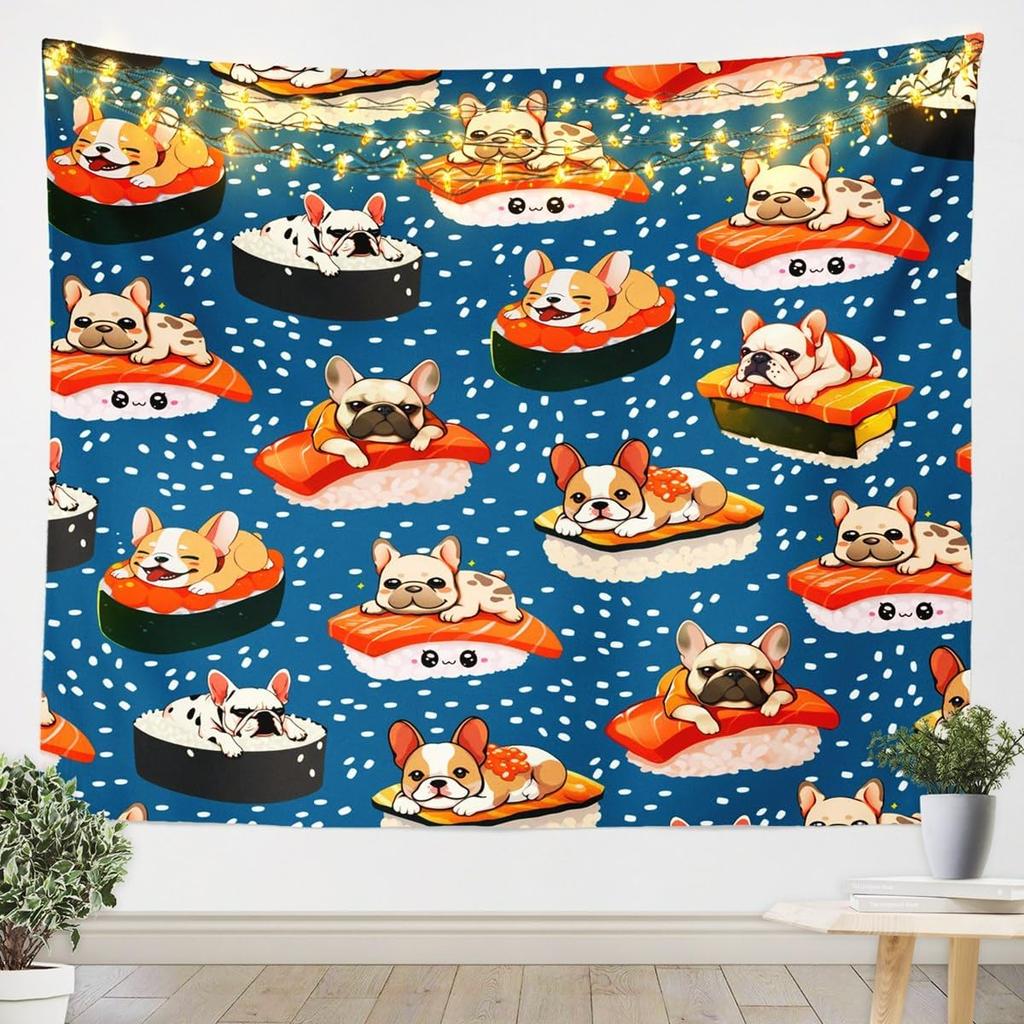 Japan Geisha Wall Hanging Kids Boys Girls Japanese Tradition Aesthetic TapestryUltra Soft Oriental Theme Wall BlanketJapanese