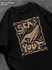 T-shirt Whales Pinterest Y2k Mens Tshirt Womens Tshirts with Letters Print Short Sleeves T-Shirt Casual Street Tee Shirt Top