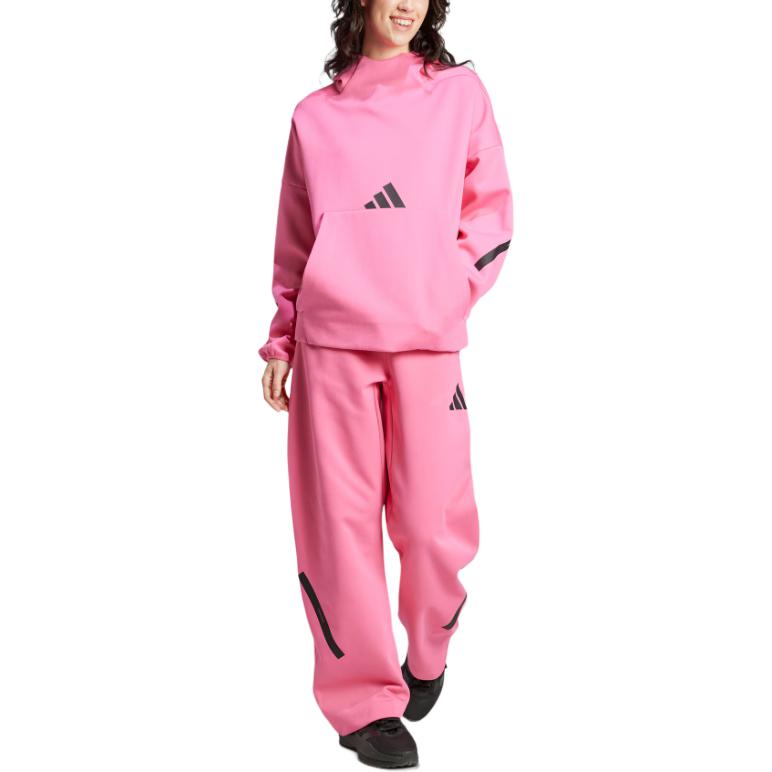 Adidas Z.N.E. True Healing Series FW24 Black Label Loose Fit Sports Casual Pants Women Bottoms Pulse-Magenta JD6412
