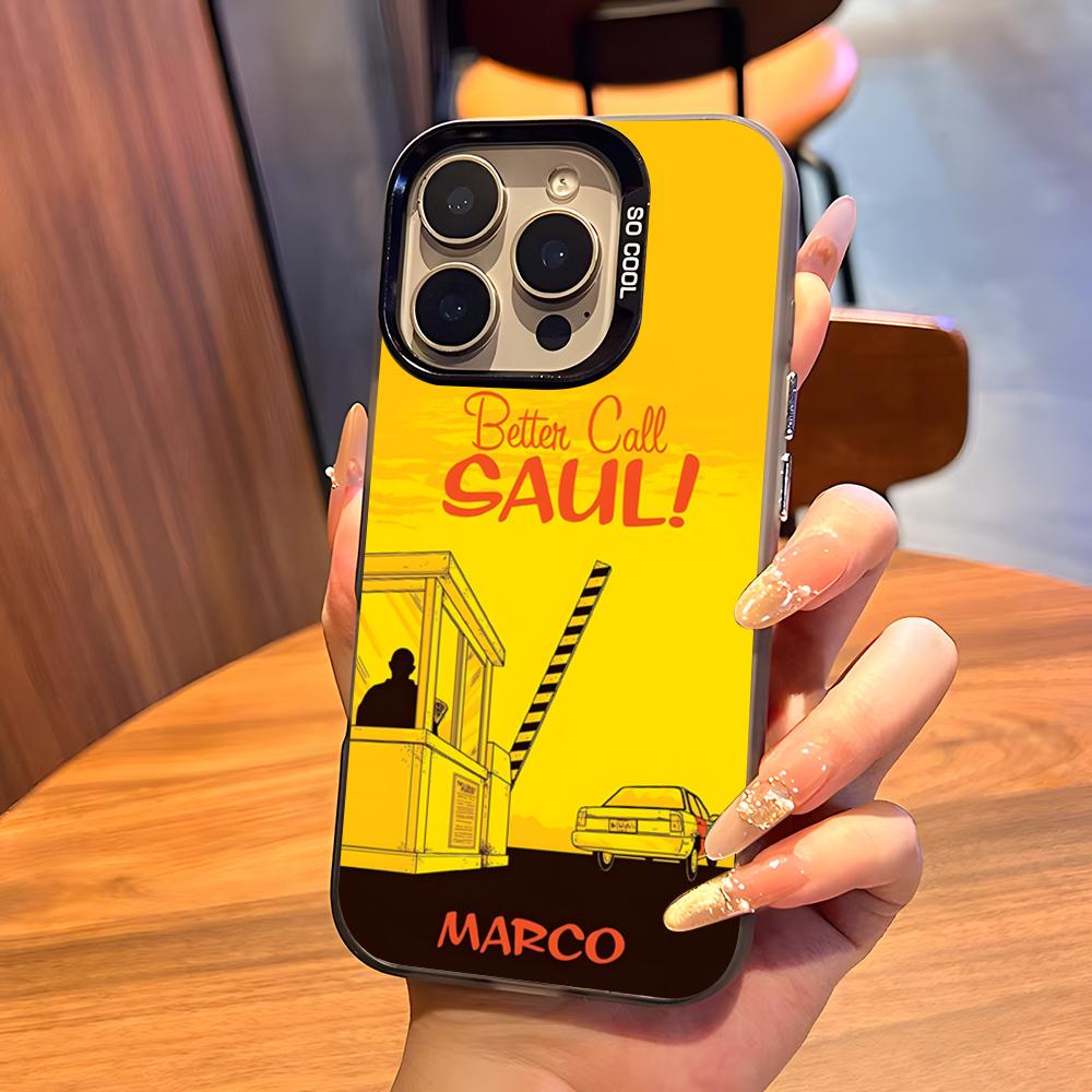 Better Call Saul Phone Case For IPhone17 Air 16 15 14 Plus 13 12 11 Pro 7 8 XS Max XR Silver Black Bumper Case