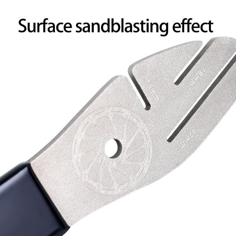 Precise Brake Pad Adjustment Device Cycling Disc Brake Corrections Wrenches for Easy Handling and Durability