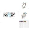 Exquisite Women's Floral Lucky Flower Vine Leaf Ring For Bridal Engagement Wedding