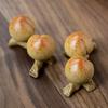 Chinese Yixing Purple Clay Tea Pet Creative Peach Model Ornaments Tea Figurine Handmade Crafts Desktop Decors Tea Set Decoration