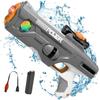 Children Electric Water Gun With Light Effect Summer Outdoor Shooting Game Kids Automatic Water Absorption Water Guns Toys Gifts