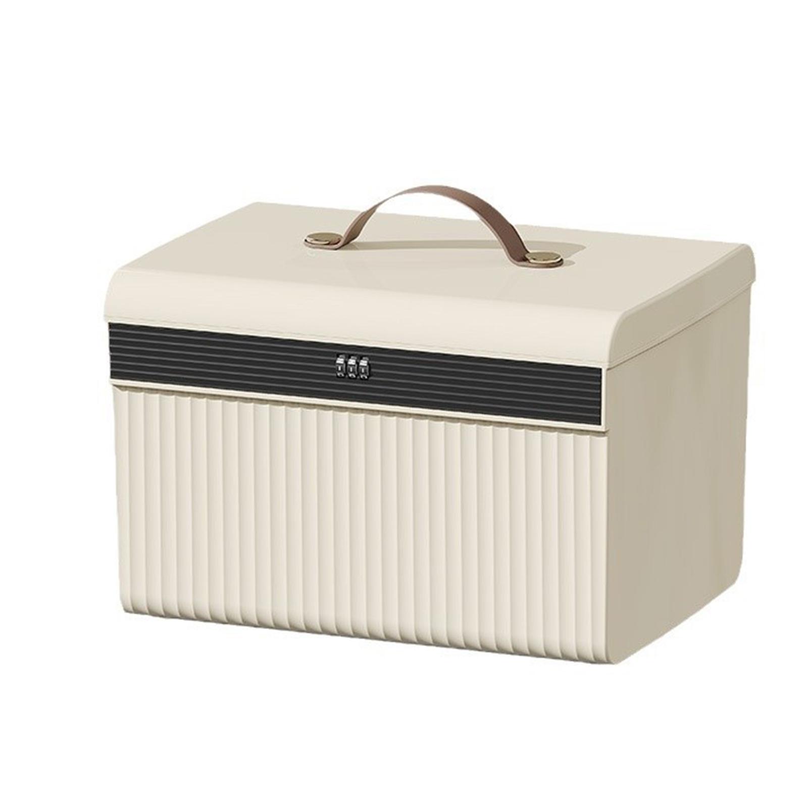 

Безопасный сейф с кодовым замком, органайзер для драгоценностей и ценных вещей, защитный футляр для хранения файлов и документов L