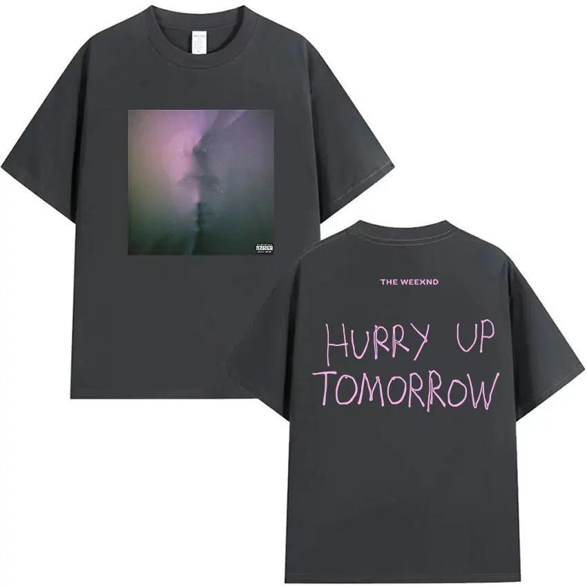 

Rapper The Weeknd Hurry Up Tomorrow Tour Album Graphic TShirt Mens Vintage Fashion Loose Cotton TShirt Gothic Street Style 4XL