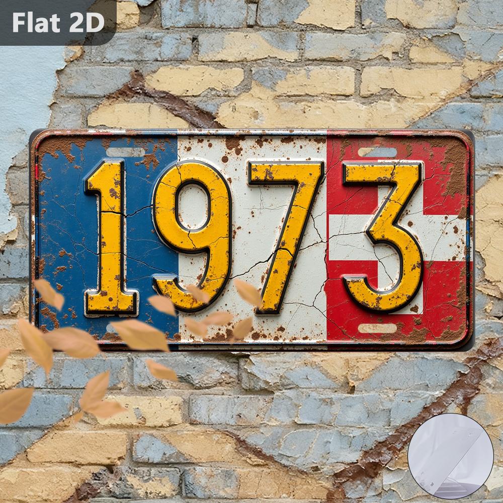 

D Flat D Flat Printing Single Piece Flat D Printing Vintage Sign Decorative Plaque and Ornament( X ) German Nur 15x30cm(5.9x7.8inch)