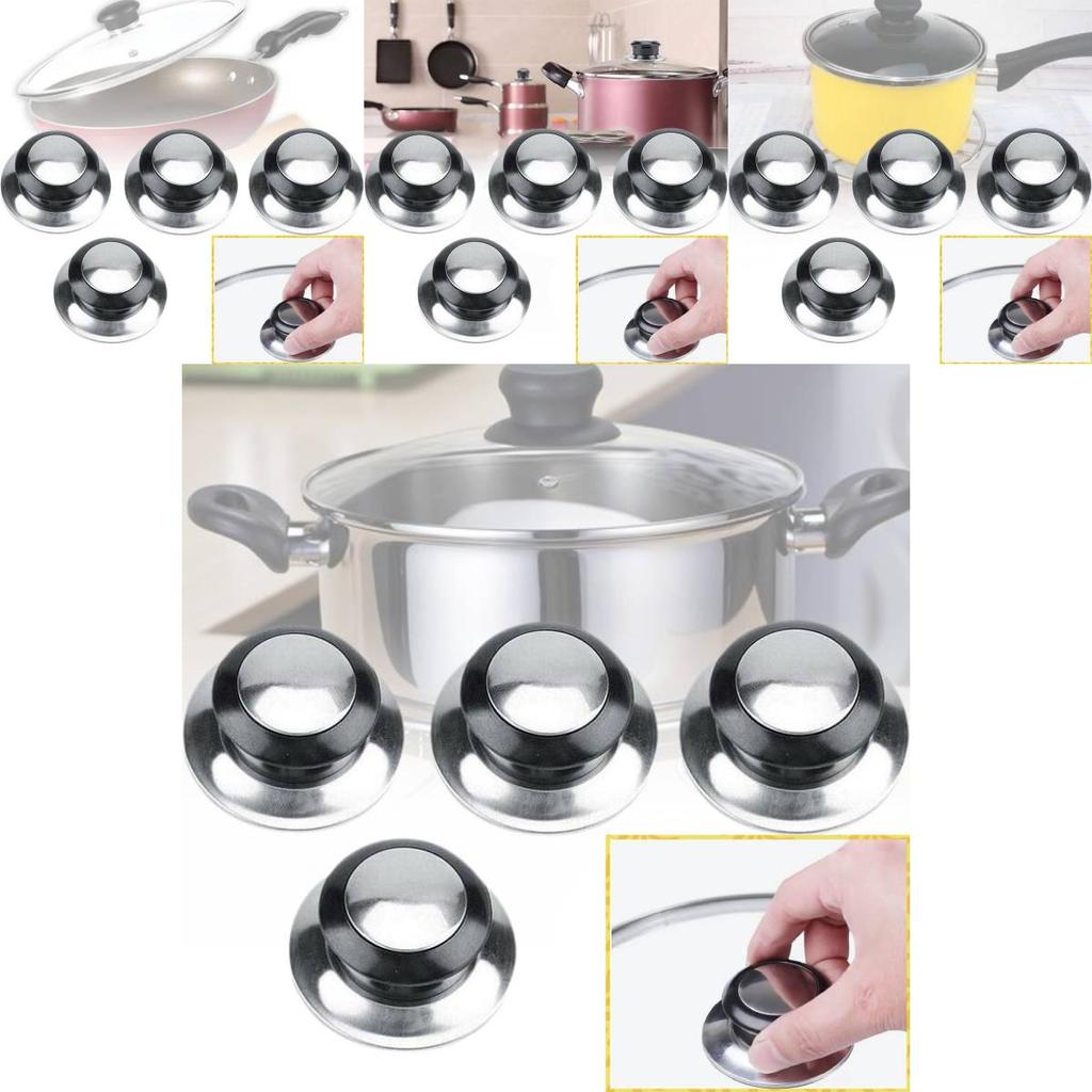 Premium Electric Wood Pot Lid Knob With Elegant Stainless Steel Top For Perfect Cooking