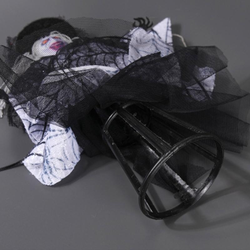 Eerie Halloween Festival Decoration Unique Halloween Tree Toppers with Specter Pumpkin Figurine for Holiday Decors