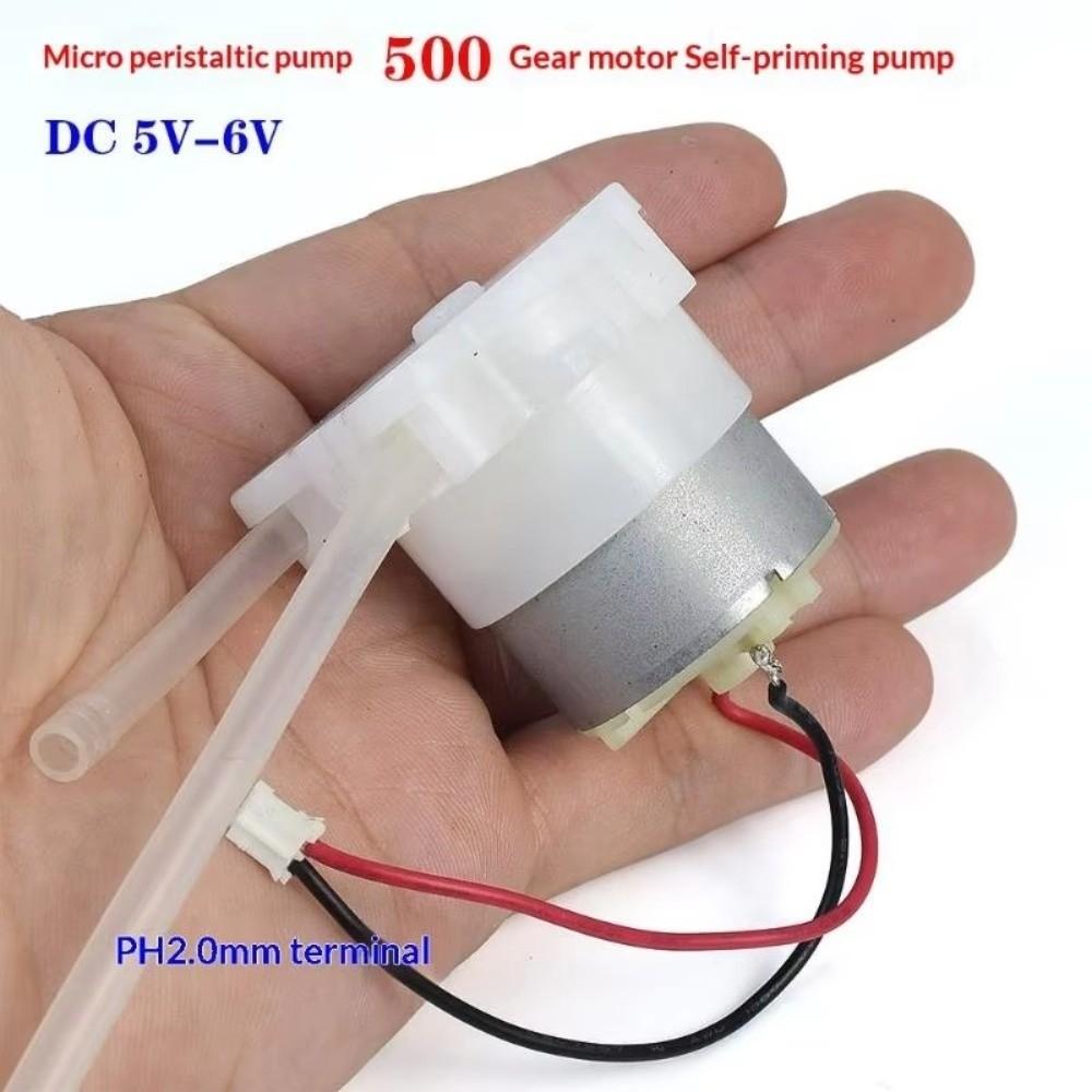 New DC 5V Micro Peristaltic Pump Metal Brush DC 6V Dosing Liquid Pump Squeeze Pump Geared Motor Water Pump