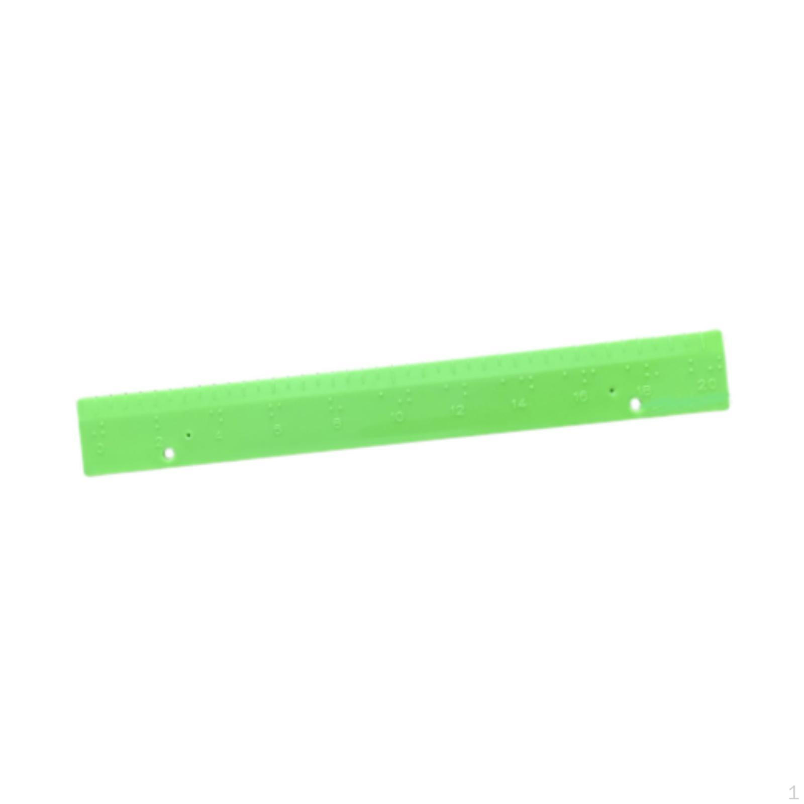 

Braille Ruler As A Learning Aid, Straight Edge Tool for Math And Geometry