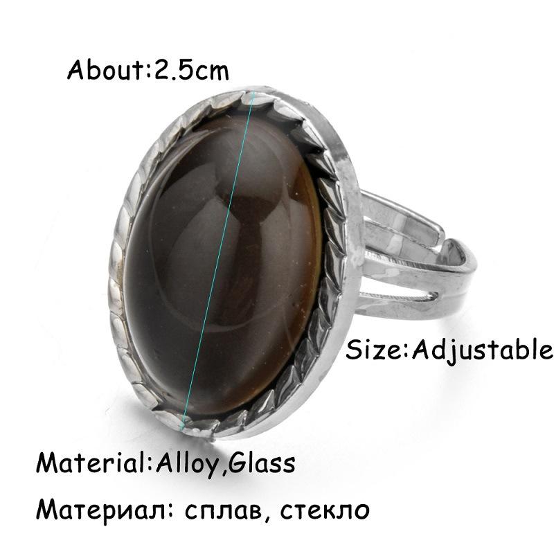 Vintage Adjustable Ring Women Men Emotion Feeling Changing Color Mood Temperature Couple Ring Jewelry