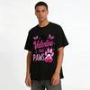 My Valentine Has Paws Pet Themed Heart Print Casual Top Pure cotton T-shirt