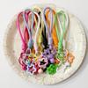 Five-Pointed Star Macaron Bell Lanyard: Energetic & Fresh Girlish Woven Wrist Rope with Pendant