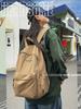 Schoolbag1011 tide brand FOG double line large capacity high street canvas backpack tide brand men's and women's high street school bag