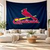 St. Louis Cardinals Wall Tapestry, Soft Fabric Wall Hanging, Decorative Backdrop For Bedroom Home Wall Art