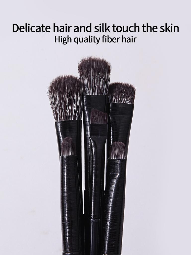6PCS Eye makeup brush set, eyeshadow brush, eyeliner brush, eyebrow brush, professional makeup artist grade makeup tools