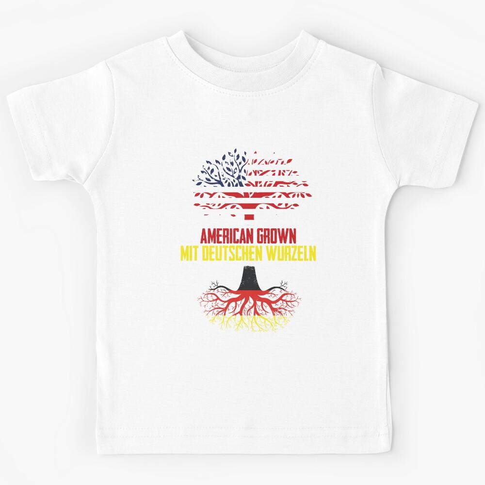 American Grown DNA Tree For Deutsch Pride Deutschland Native Kids T-Shirt 100