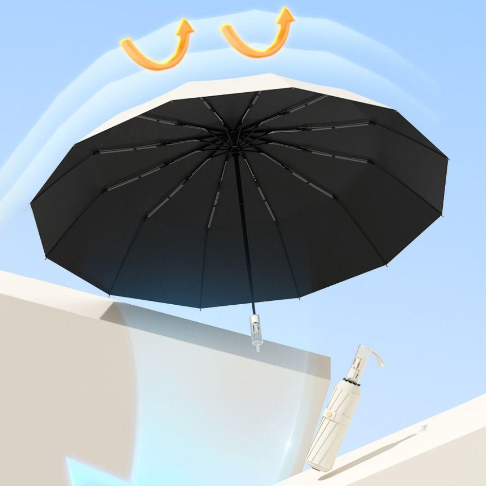 Quick Open Automatic Umbrella Windproof Sunny Rainy Umbrella Folding Umbrella Travel